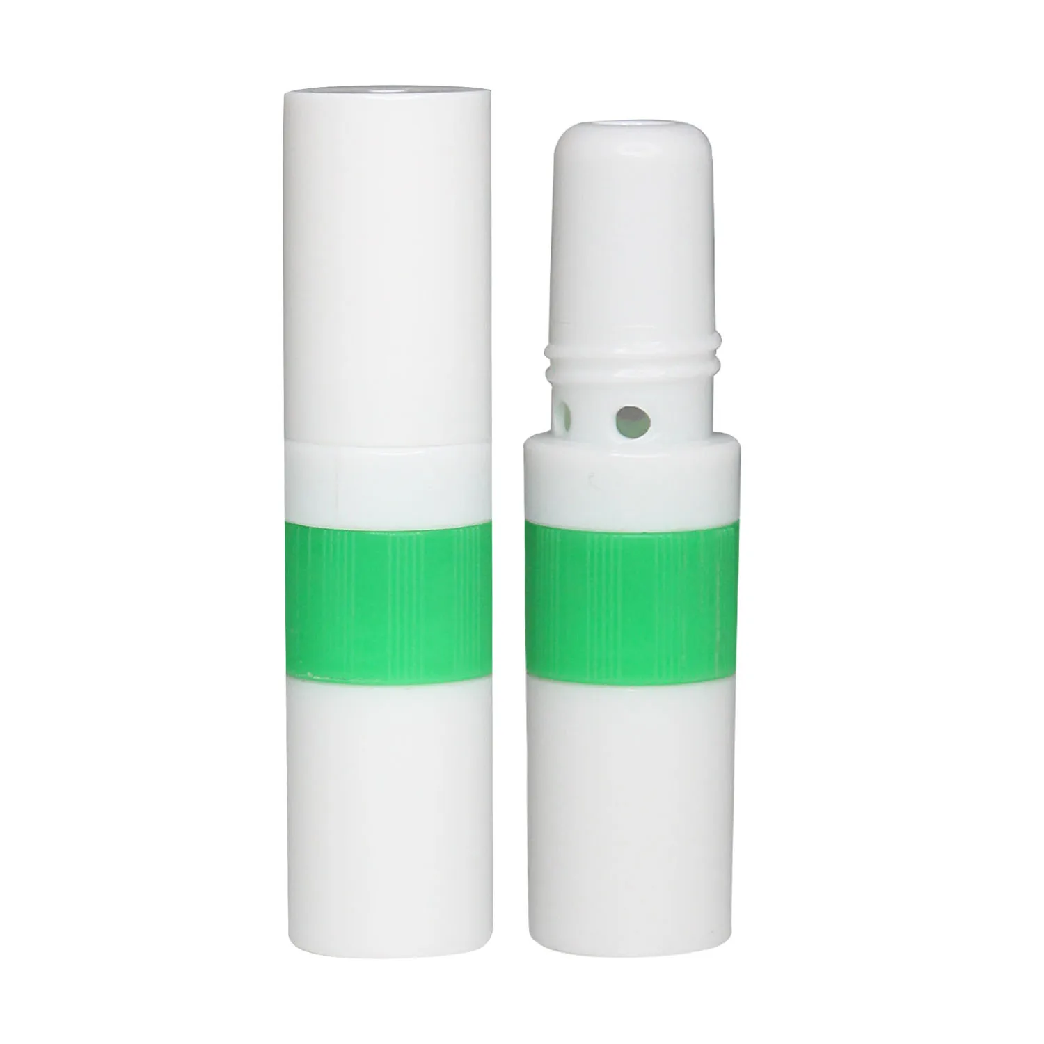 Белый пустой носовой ингалятор палочки для упаковки эфирных масел 2 в 1 белый пустой DIY PP