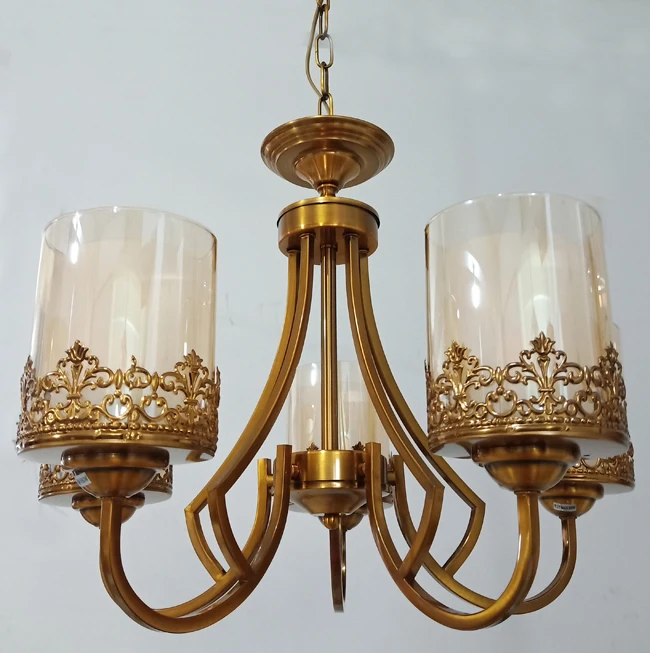 2021 Best design Iron Material and Energy Saving Light Source Luxury Chandelier (9089-5P)