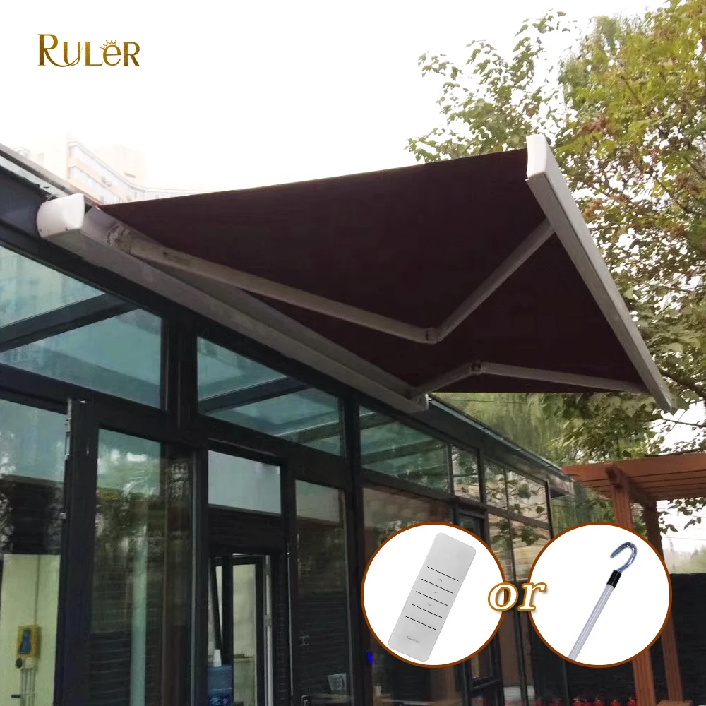 High quality awning canopy roof skylight awning Full Cassette Retractable Awning for villa