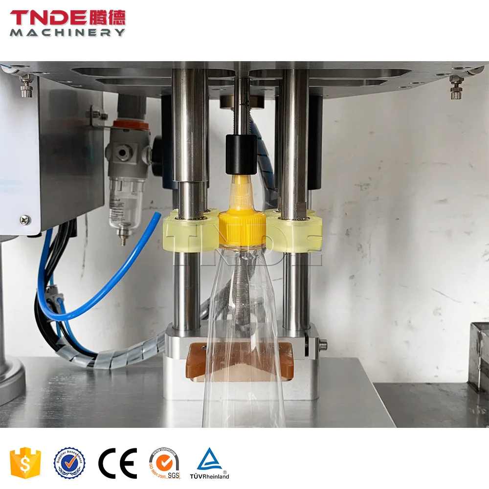 High Efficient Semi Automatic Pneumatic Capping Machine High Speed Hot Sale Bottle Capping Machine for Pump Caps