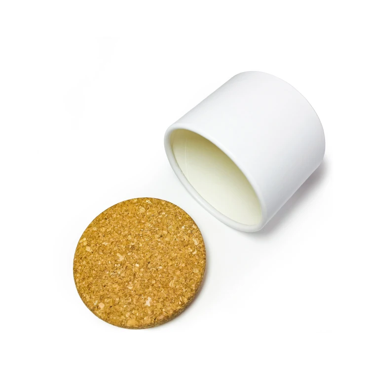 Customized Design Recycled Kraft Paper Tubes Packaging With Cork Lid for Gift