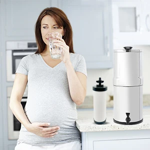 Ceramic Water Filter Replacement compatible for Countertop Gravity Filtration System Elements