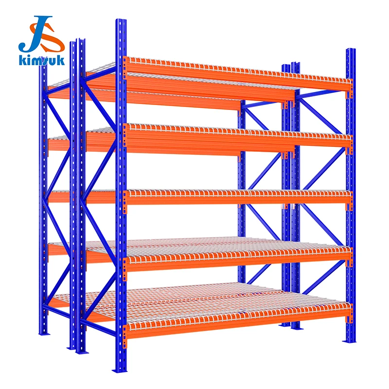 Adjustable Heavy Duty Industrial Selective Warehouse Shelving System Double Deep Pallet Racking