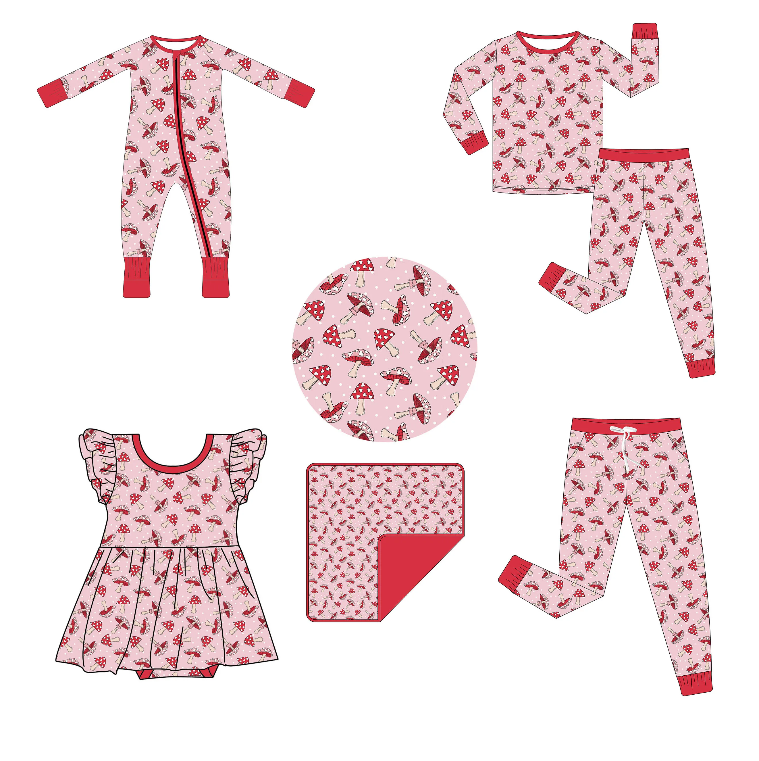 Детский бамбуковый комбинезон с узором