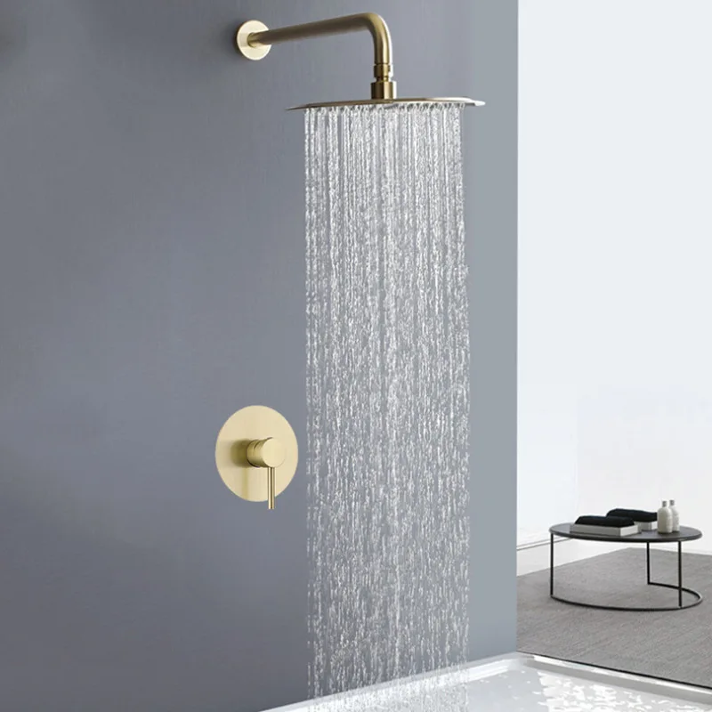304 Stainless Steel Shower Shower Set with Both Hot and Cold Functions Into the Wall Buried Wall Shower with Embedded Box