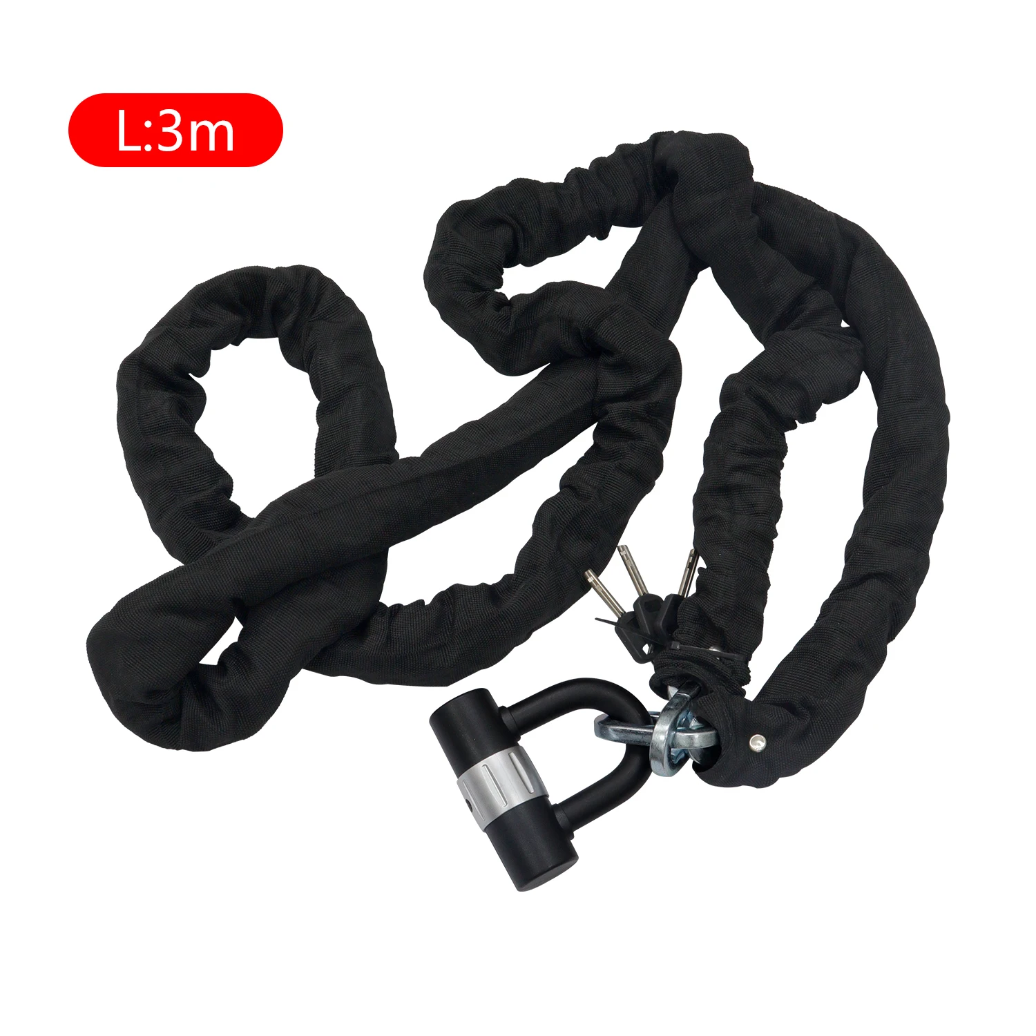 SENDE heavy duty chain bike lock motorcycle locks 8-14mm diameter anti cut bicycle accessories joint lock Support customization