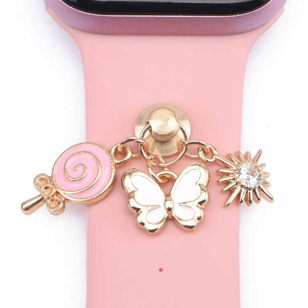 new arrival decorative Ring For  Watch Band Strap Watchband Accessories Charms For iWatch Bracelet