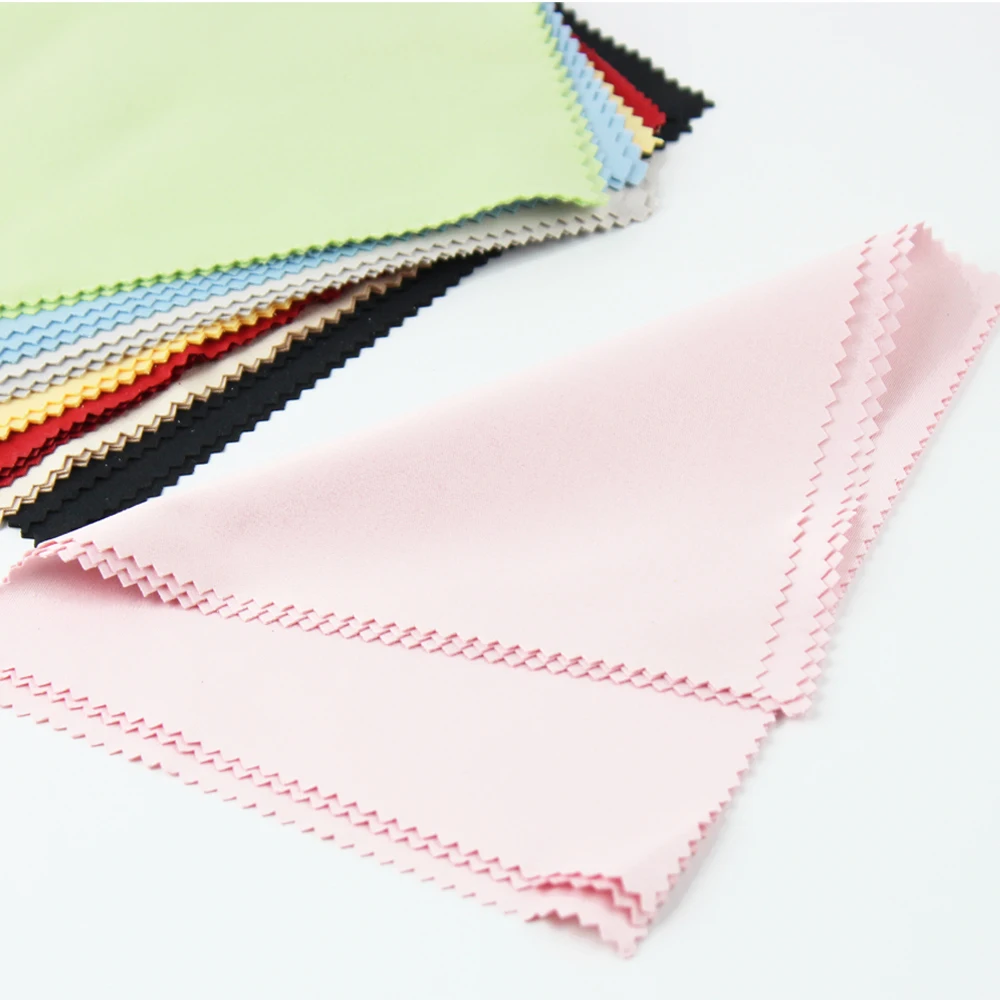 Black Microfiber Eyeglasses Cleaning Cloth Custom Logo Thin Glasses Wiping Clean Cloth