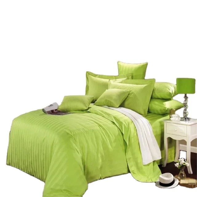 Changyi factory satin stripe fabric hotel bedding fabric 100% cotton fabric for bedding