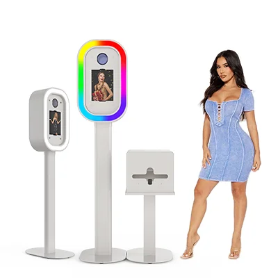 CHIMEE Oval photo booth shell iPad pro iPad Air DSLR camera aluminum made portable photobooth machine selfie photo booth events