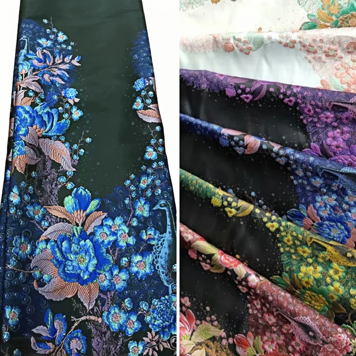 Position design polyester metallic ladies women suit woven designer evening party dress brocade jacquard clothing fabric