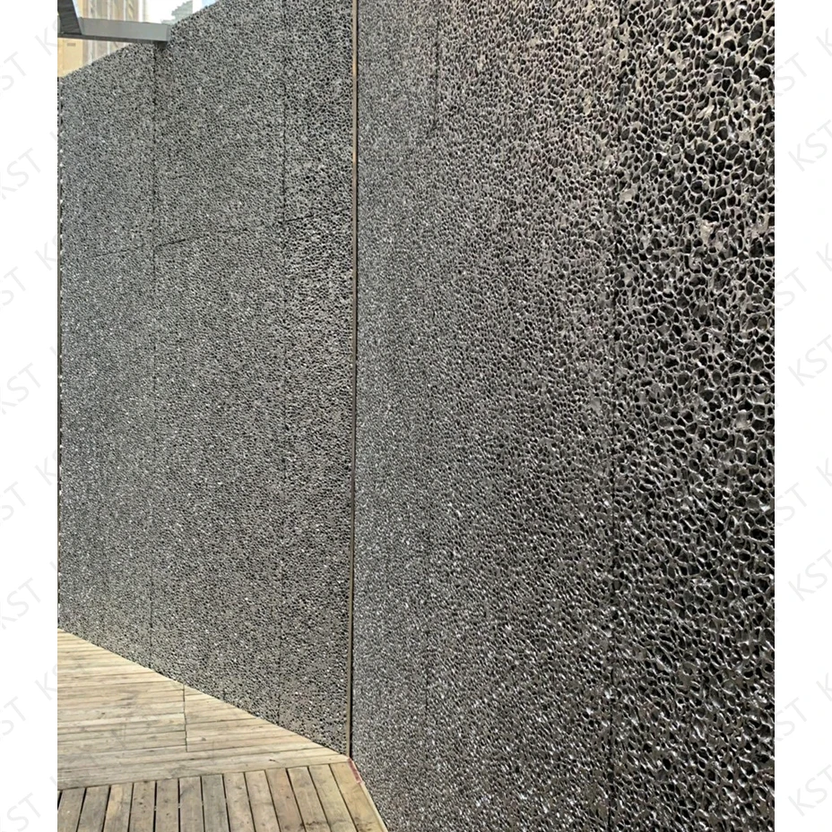 3D travertine stone panel flexible veneer sheet exterior decorative wall stone outdoor soft stone panel