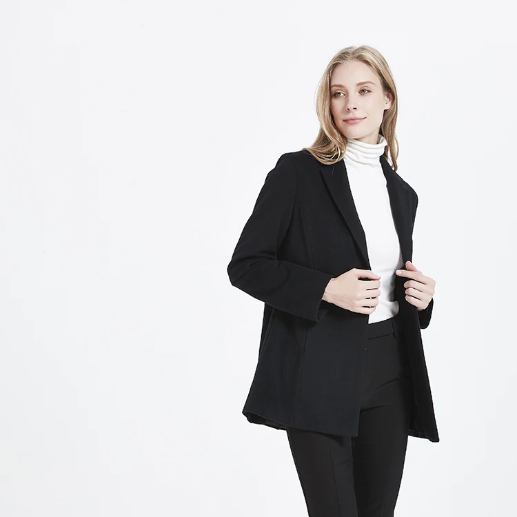 2021 Hot new products quality original Winter cashmere coat European style women cashmere  jacket