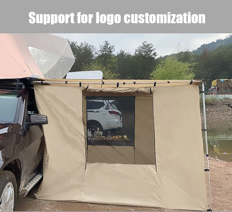 Car side sunshade canopy supporting fabric house aluminum alloy support rod car side tent