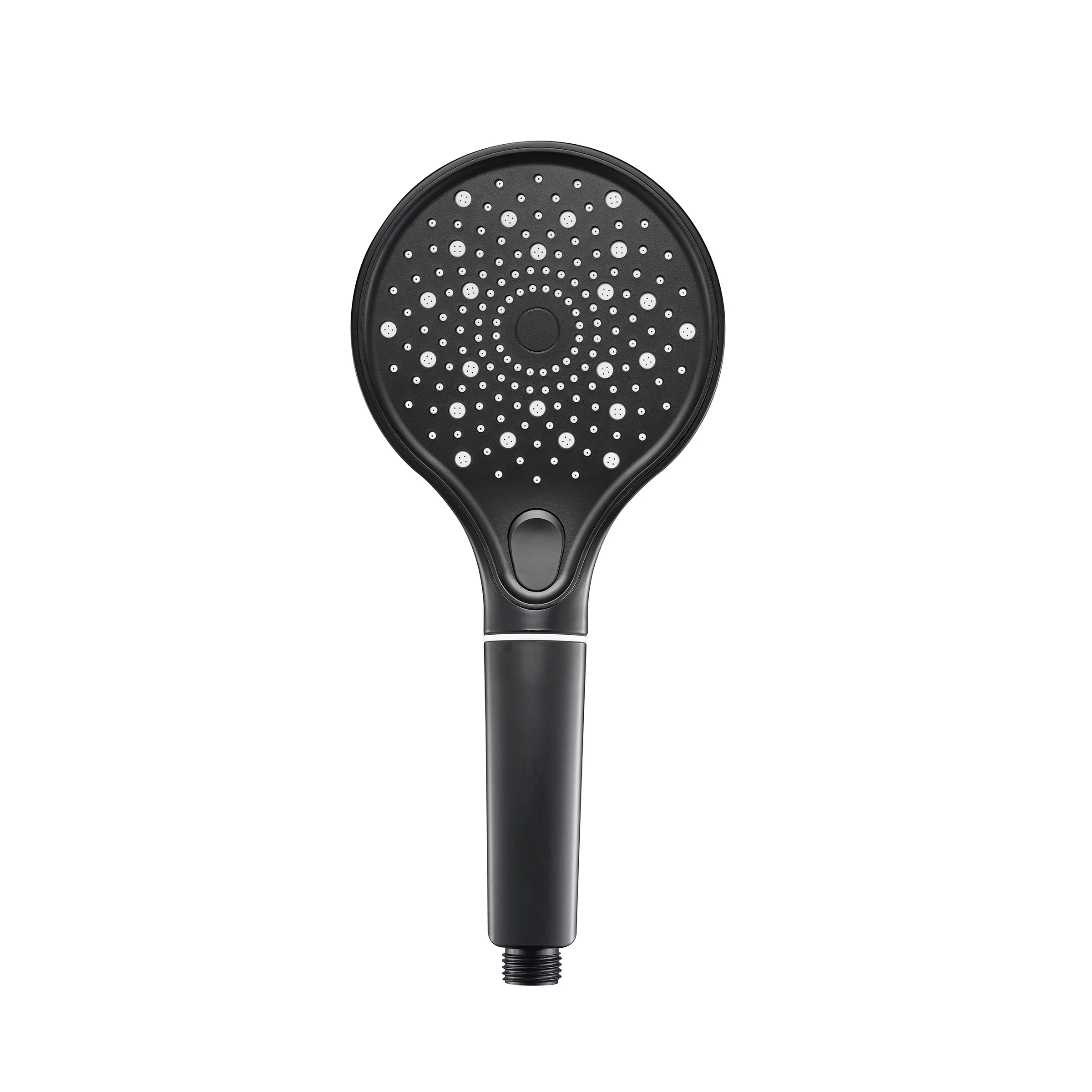 GEE-N Modern Black Filtered 3 Function Button Switching Silicone Spout Big Panel Rainfall Hand Shower Head