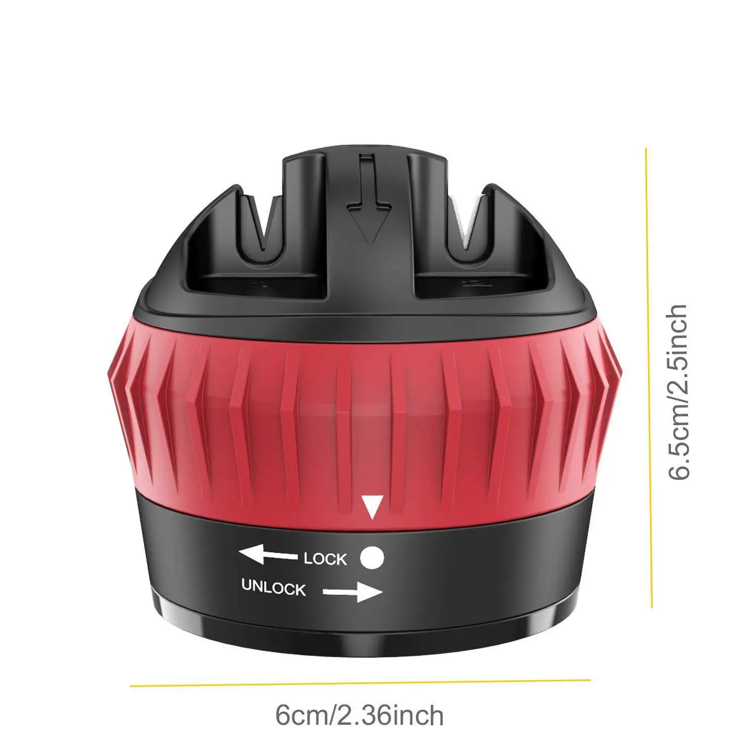 Fashion Kitchen Home Portable Suction Ouble-Groove Dual-Purpose Knife Sharpener