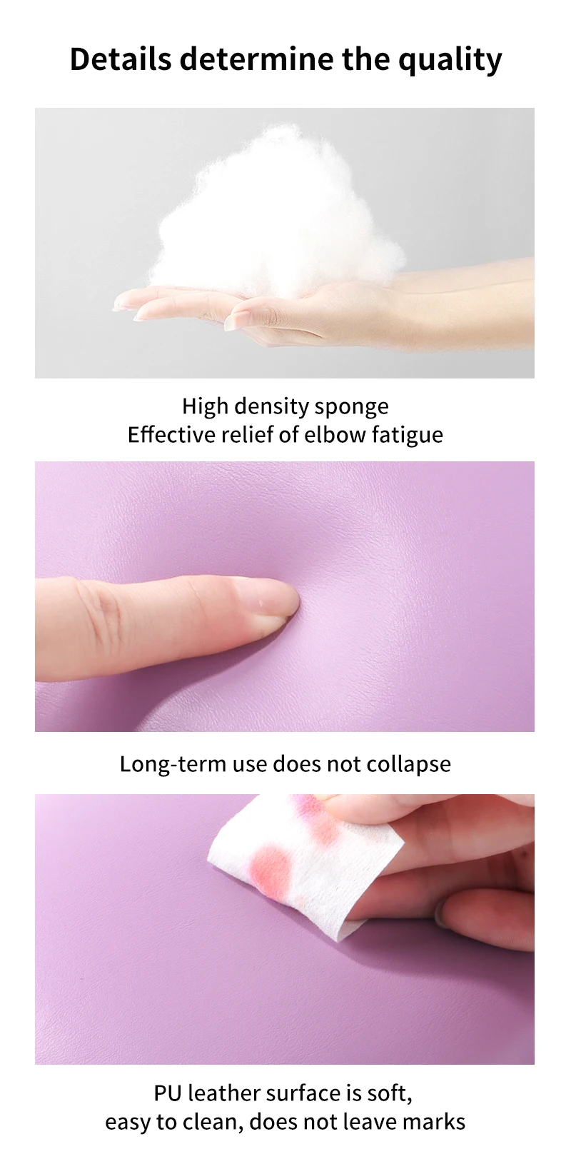 New Arrival Soft Nail Tech H2 Elbow Rest Elbow Pad Manicure Arm Rest Hand Pillow for Nail Supplies For Nail Salon