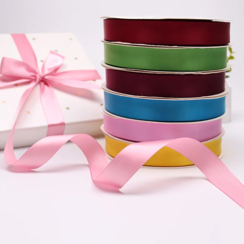 
Single Faced Polyester Ribbons Solid Color Satin Ribbon 1 Inch 100 Yards Per Roll Ribbon Wholesale Decoration 