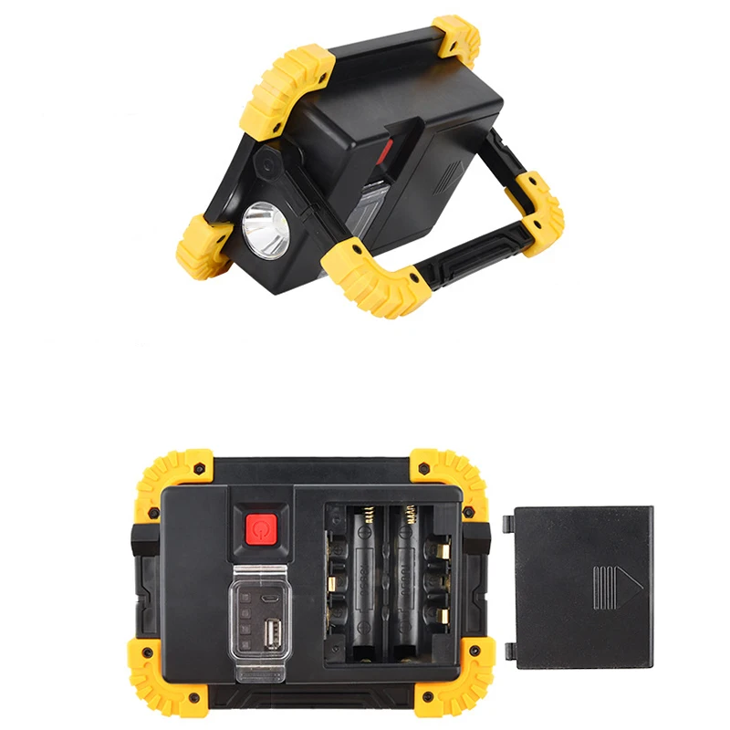 New multifunctional mobile portable work lamp flashlight emergency USB charging treasure cob camping projection lamp