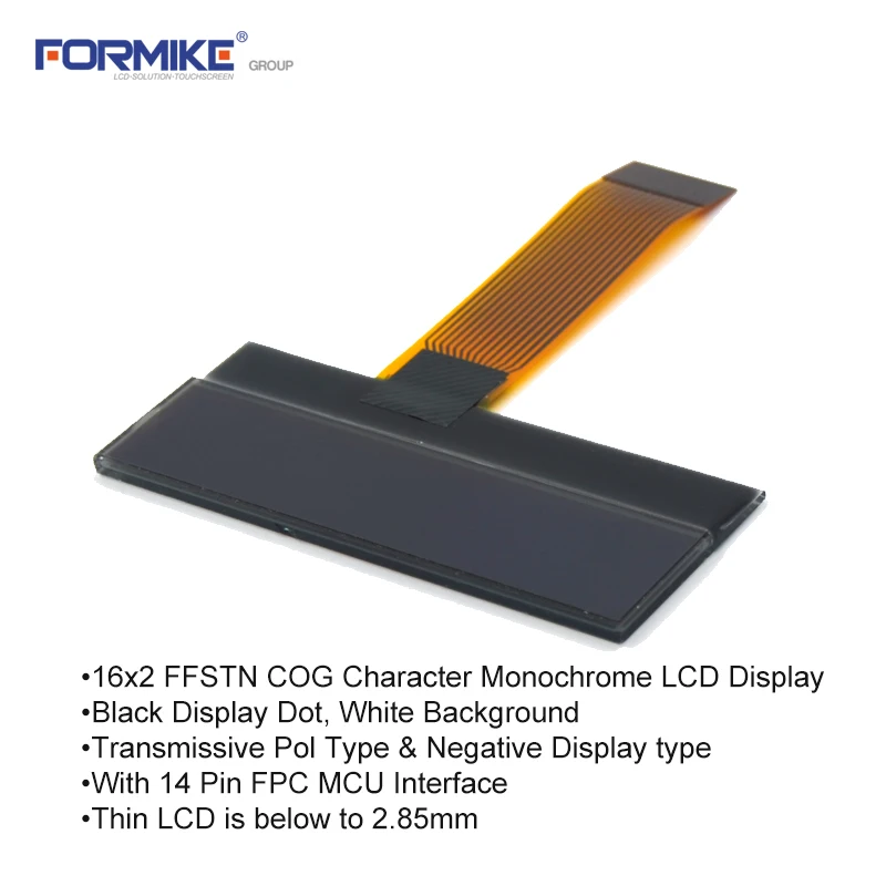 Small COG type 16x2 character lcd display