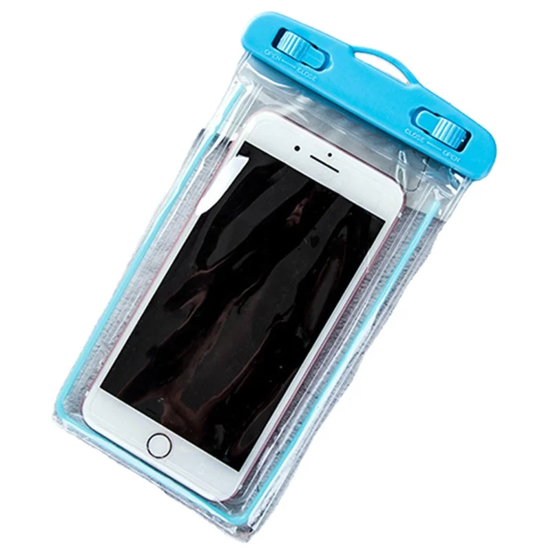Customized Logo IPX8 Swim Floating Universal Clear PVC Waterproof Mobile Phone Bags