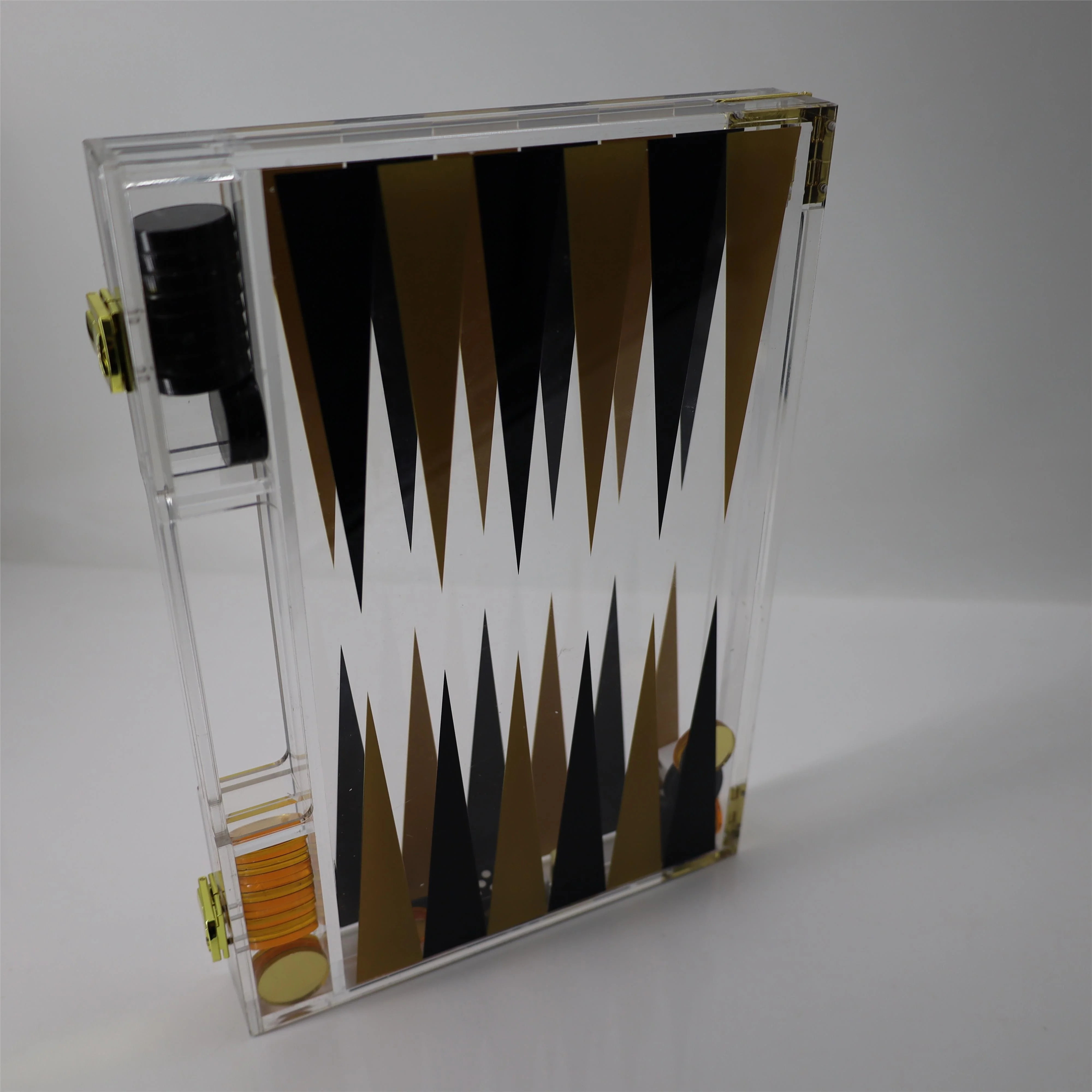 Custom Luxury Acrylic Backgammon  Chess Board Game Set Classic Acrylic Chess Set Chess  Party Games