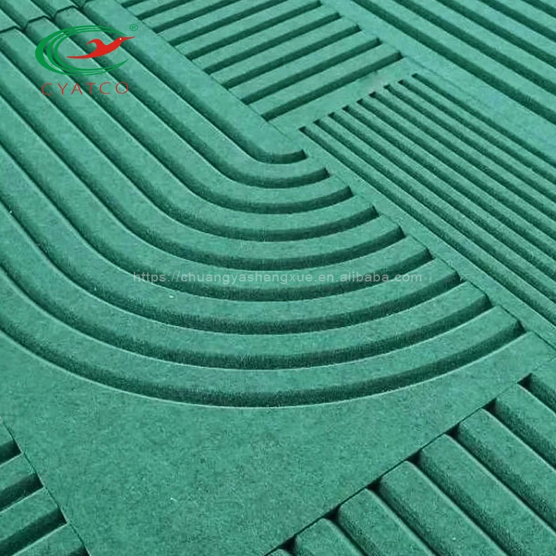 Custom color PET felt acoustic panel sound absorption polyester fiber acoustic panel for indoor decorative