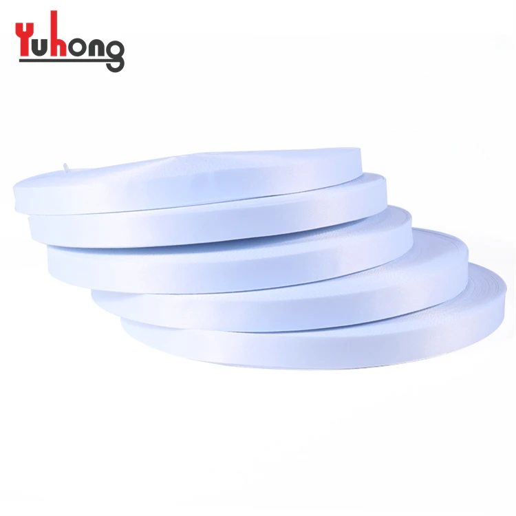 Промо-пользовательский Печатный простой белый чистый полиэфирный ремешок для шнурка