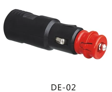 12V Car Cigarette Lighter Male Plug Red Head Black Housing Car Charging  Cigarette Lighter Socket Adapter with 3A Protect Fuse