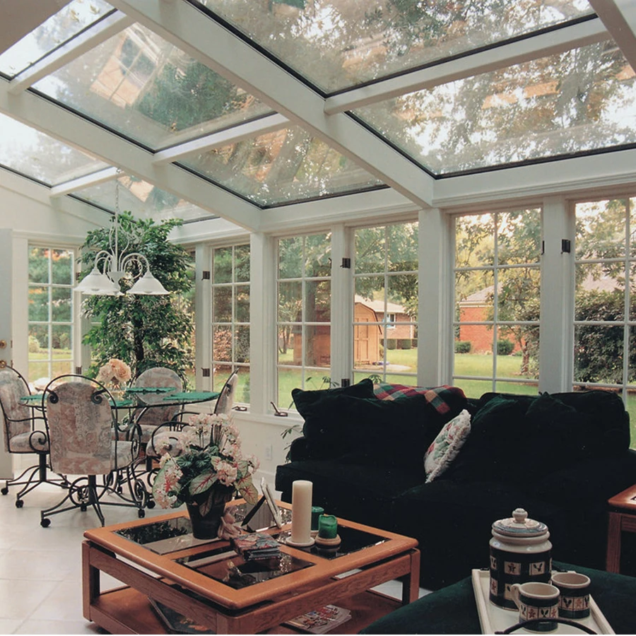 Factory Price Waterproof Sunrooms Free Standing Customized Aluminium Solarium Glass Sunroom