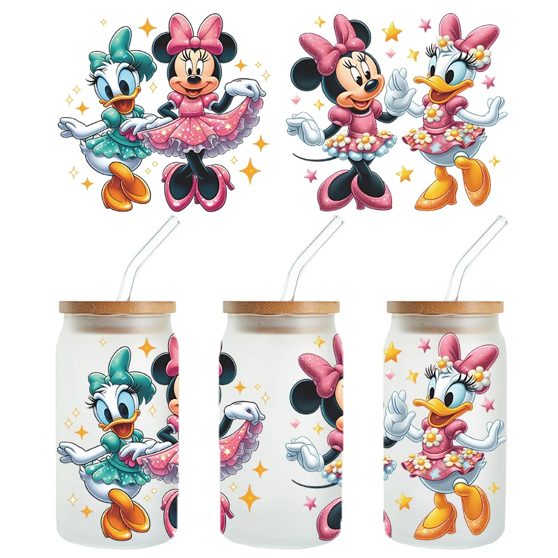 Customized Libbey Glass Jar UV DTF Cup Packaging Transfer 16 oz High Quality Evil Eye UV DTF Cup Packaging Transfer