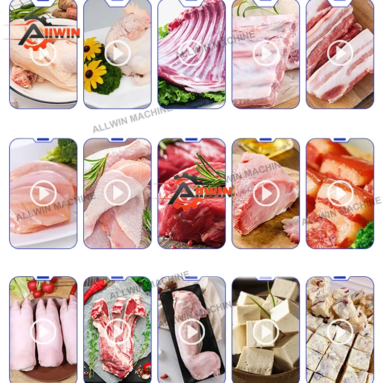 Automatic Chicken Cutting Meat Machine Beef Fish Goat Meat Cutting Machine Fresh Meat Dicing Machine