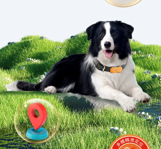 Anti Lost Wireless Gps Mini Light Weight Locator Tracking Silicone Airtag Cat Dog Air Tag app dog gps tracker