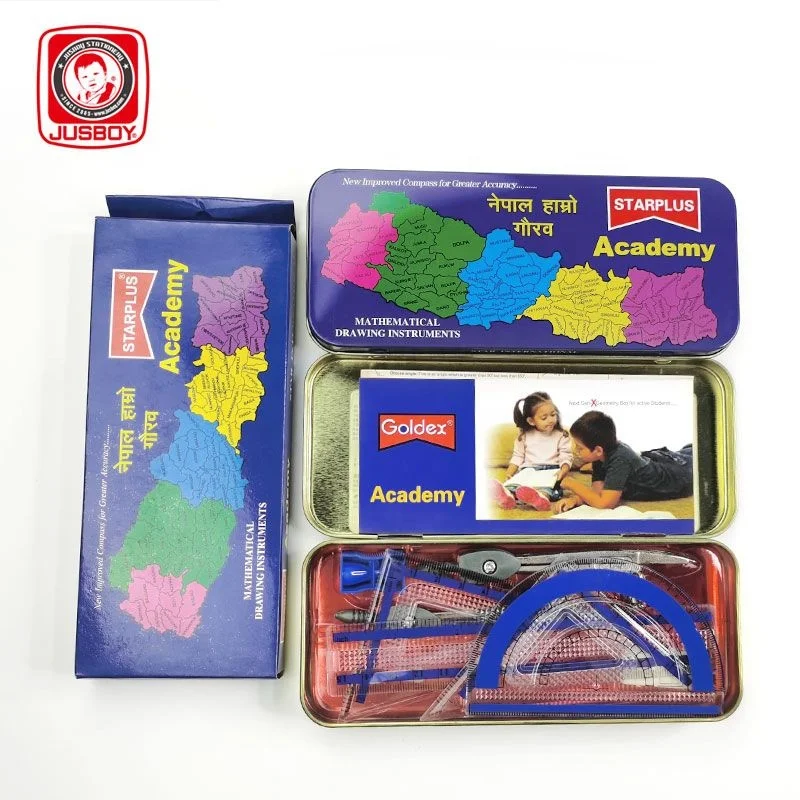 Набор математических принадлежностей назад в школу компас линейка-делитель карандаш