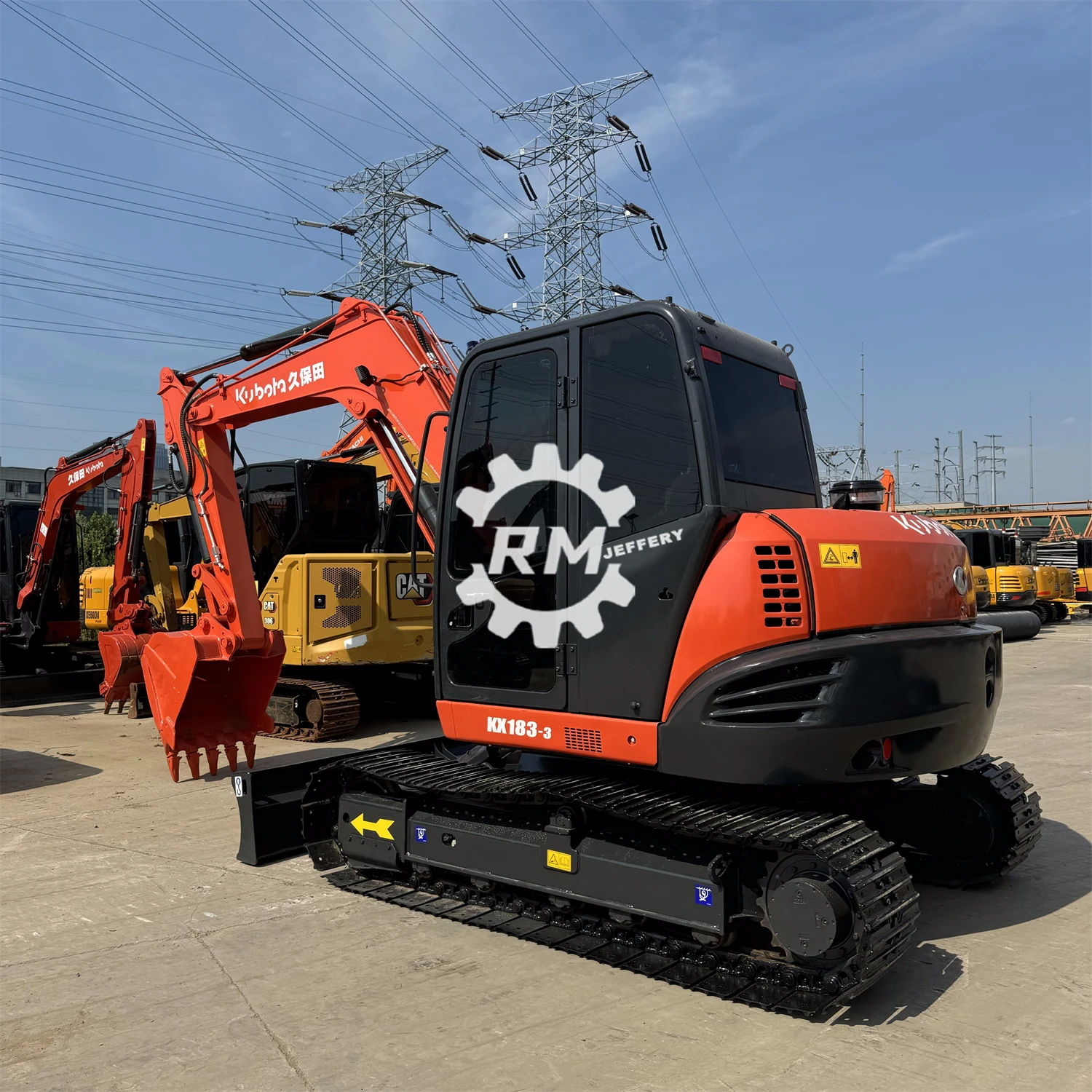 Дешевый Подержанный мини-экскаватор kubota kx183 Бесплатная доставка низкая цена подержанный экскаватор kx155 kx165 kx185 в Шанхае