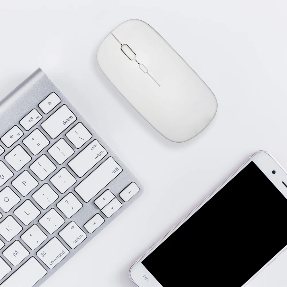 Беспроводная USB оптическая мышь для офиса продвижение перезаряжаемая компьютерная игровая уникальная с тихим