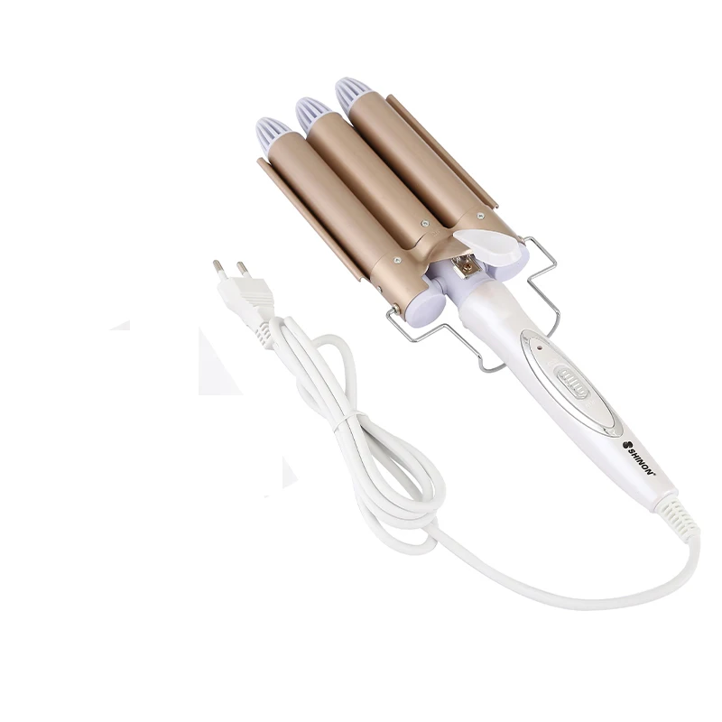 3 Barrel Hair Curler roller price Three Tubes Wavy Curling Iron Professional Ceramic Hair Curler