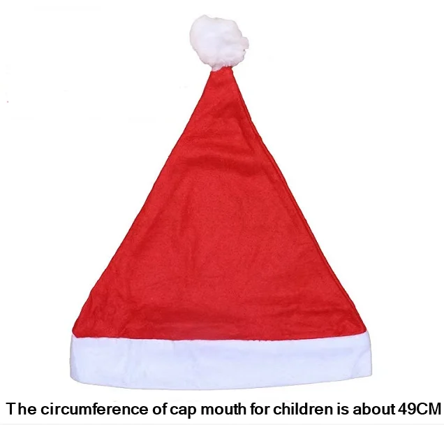 New year Xmas santa hat good quality  christmas hat for adults children