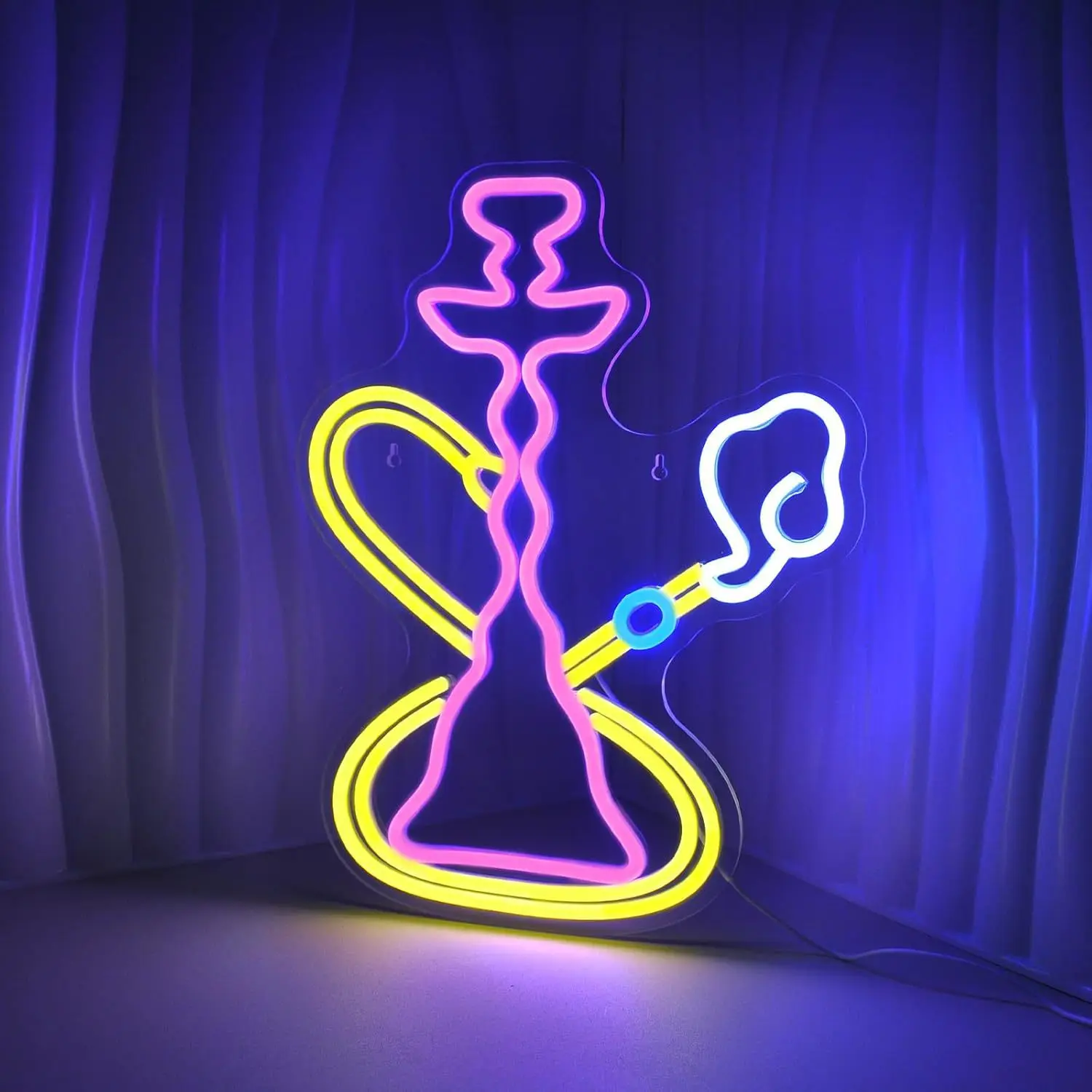 Hookah Neon Sign Custom Manufacturer NO MOQ Dropshipping Led Sign Custom Logo Neon Advertising Business Logo Sign