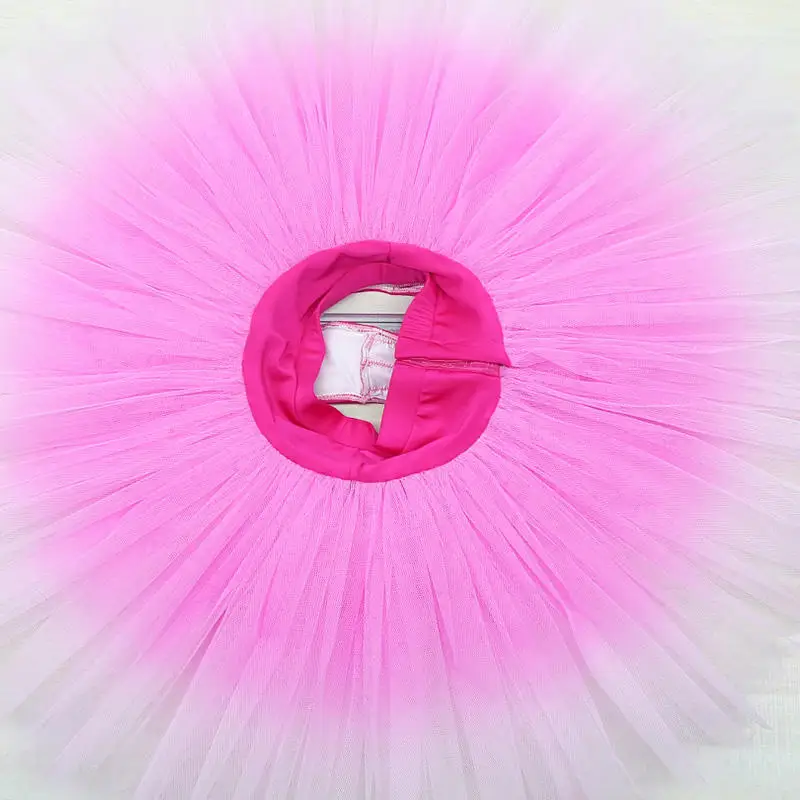 Girl Ballet Tutu Skirt Women Ladies Swan Lake Costumes Belly Dance Clothing Stage Performance Princess Dress Gradient Color