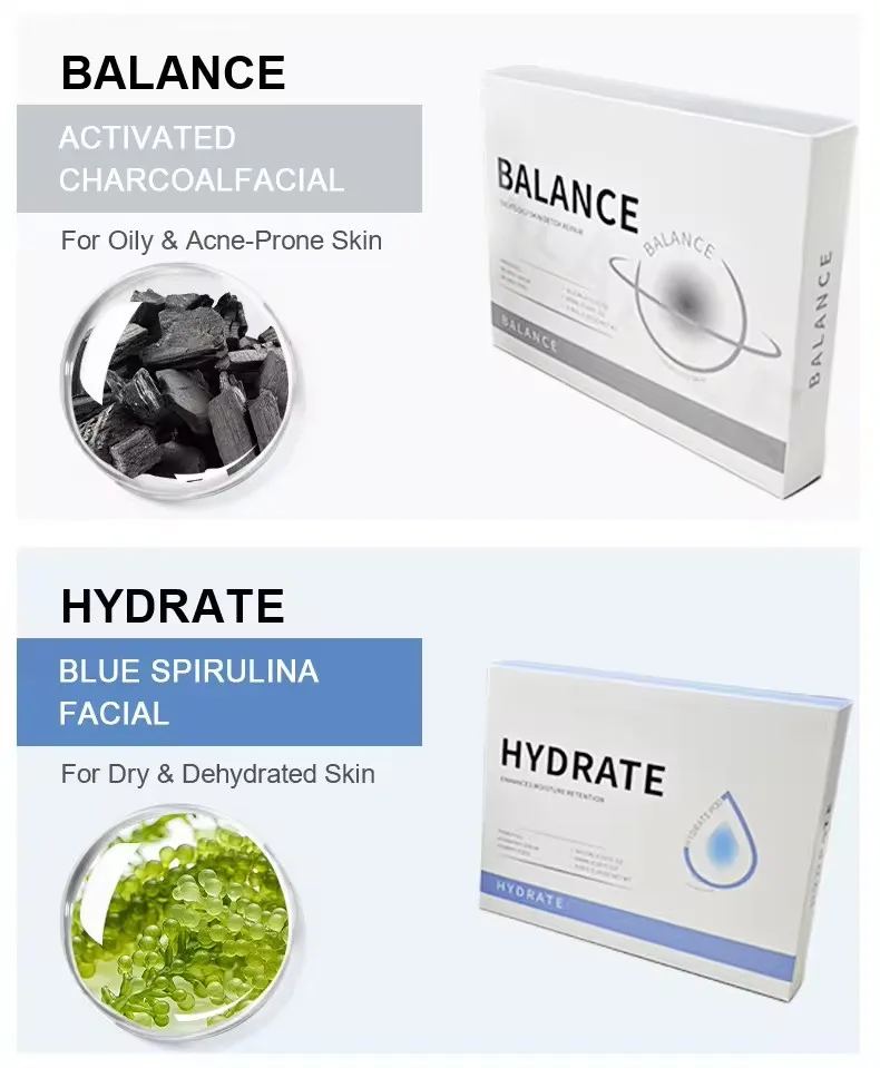 Illuminate Facial Brighten & Rejuvenate Hydrate Treatment Skin Care Crystal Oxygen Facial Hydrodermabrasion Capsule