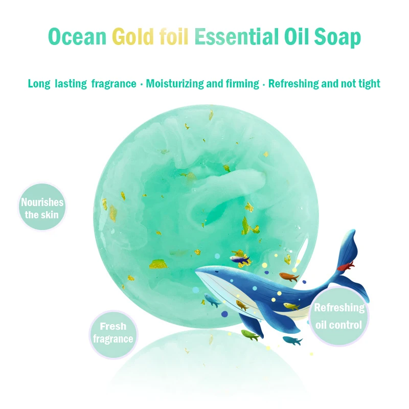 
24K Gold soap with Golden Foil Flakes inside Gold Flake soap 