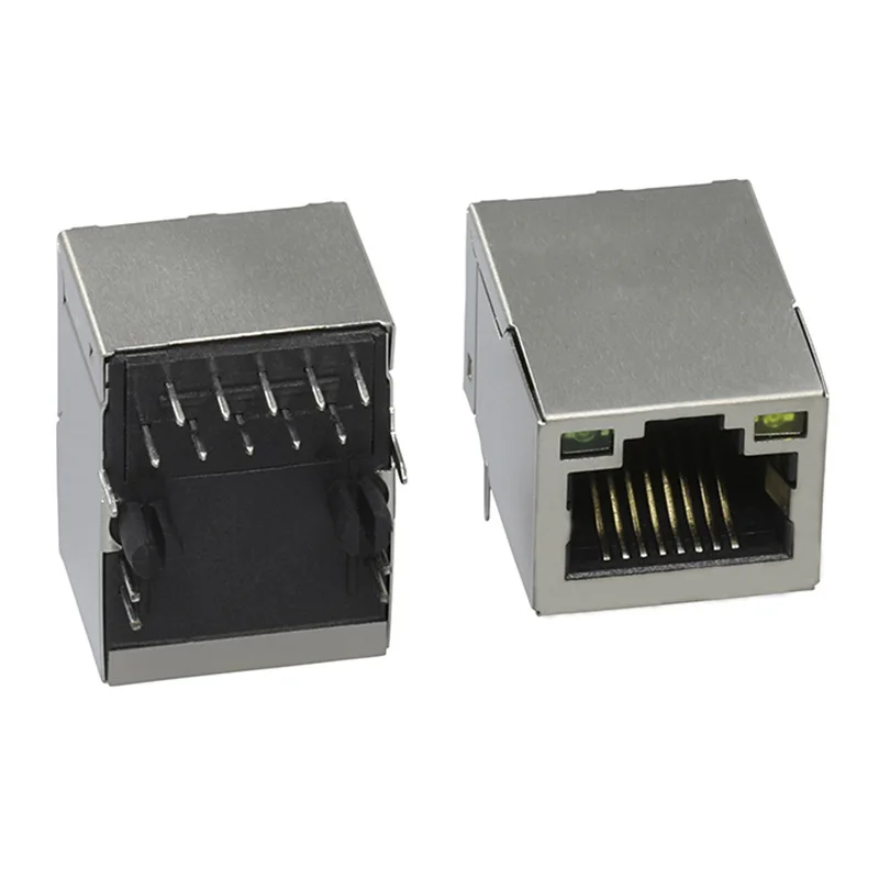 Single Port RJ45 Network Connector POE 100Base Tab-up Ethernet RJ45 Jack Connector