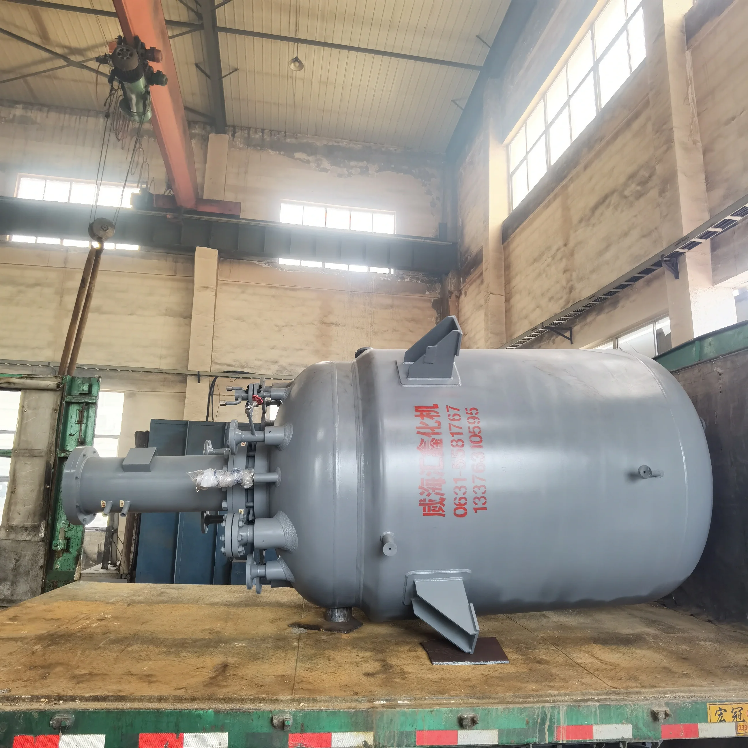 3000l stainless steel cladding high pressure magnetic reactor