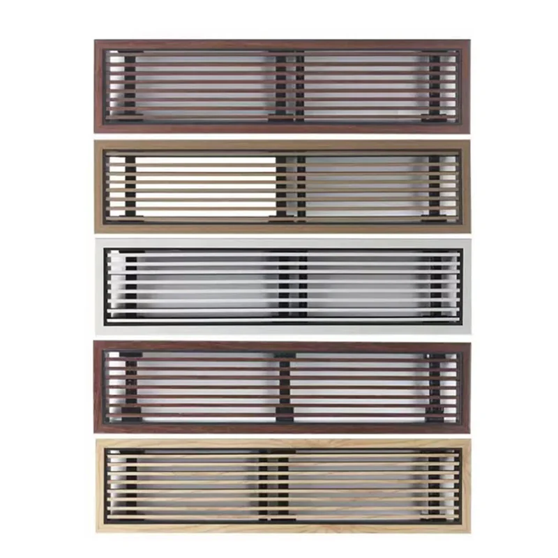 Non Condensing Detachable Wood Color Grain Grille for Central Air Conditioning Vents
