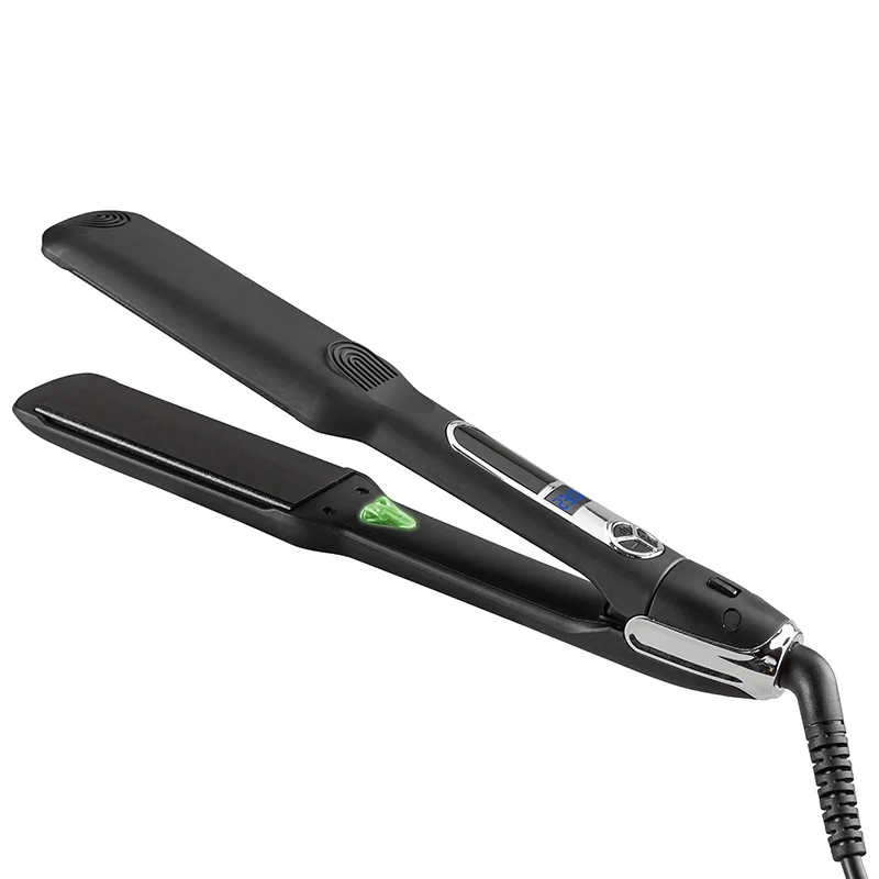 Professional salon hair straightener flat irons wholesale private label customize 1inch high heat temperature hair straightener