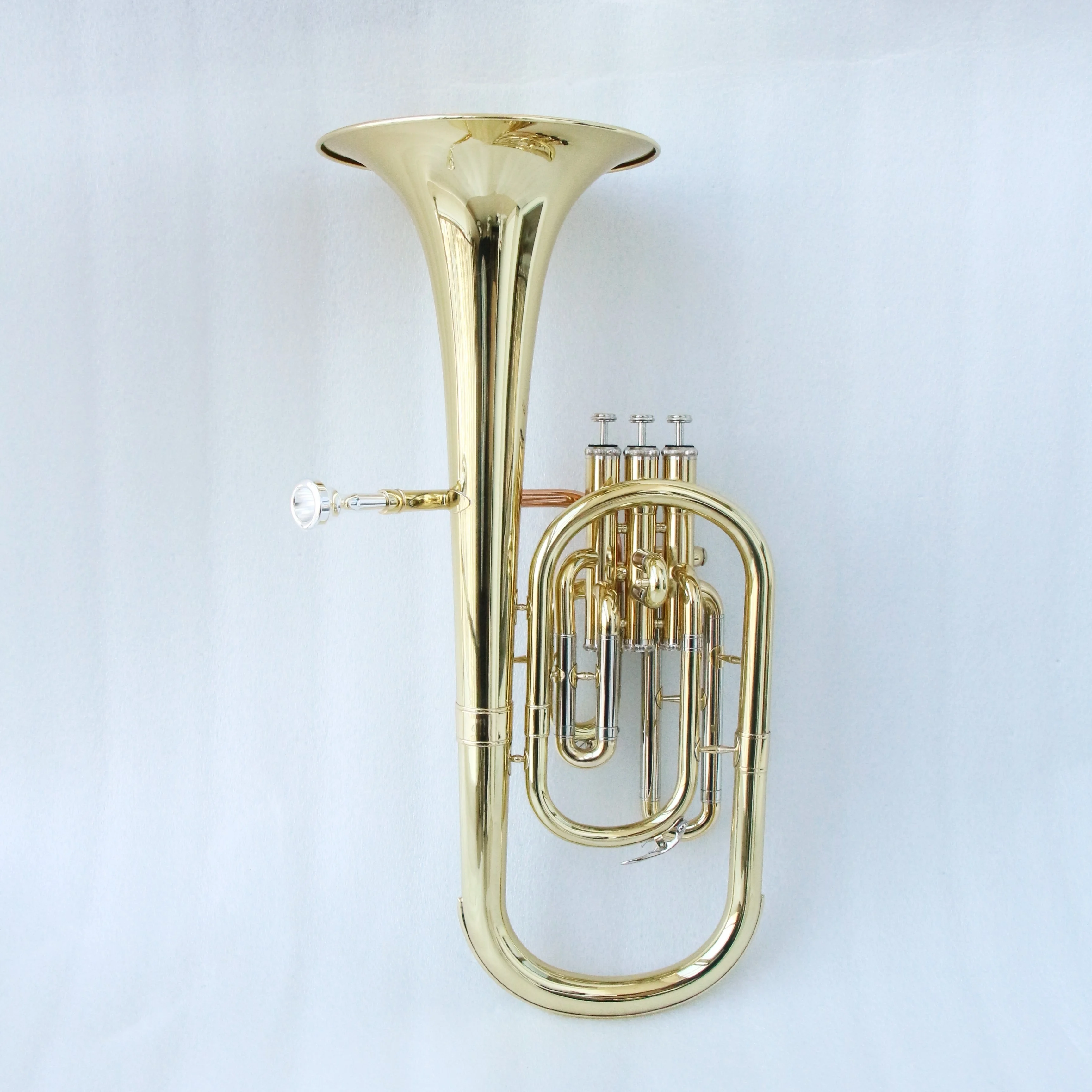 Wholesale good quality alto horn copy famous brand gold lacquered tenor horn