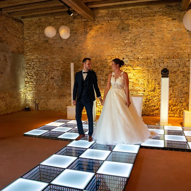 outside magic 3d illuminated glass flower dance floor led carpet