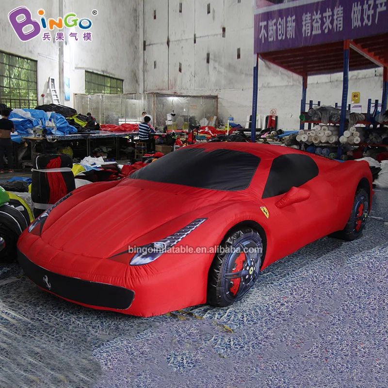 Great handmade Red Ferrari car models outdoor party inflatable car toys for ornament