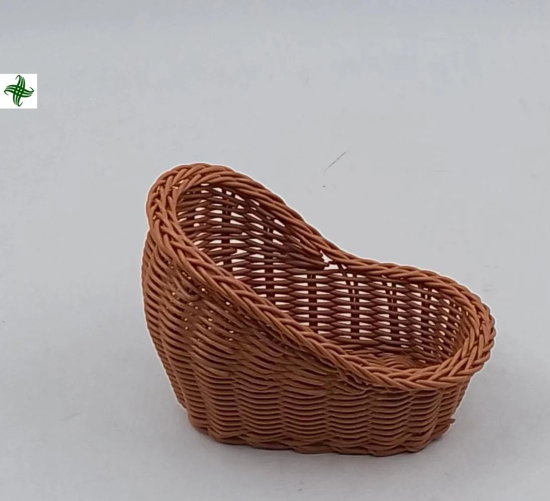 Gift Decor Eco-Friendly Containers Proof Basket Wholesale Rattan Decoration Plastic Kids Basket Individuales De Mimbre Para Me